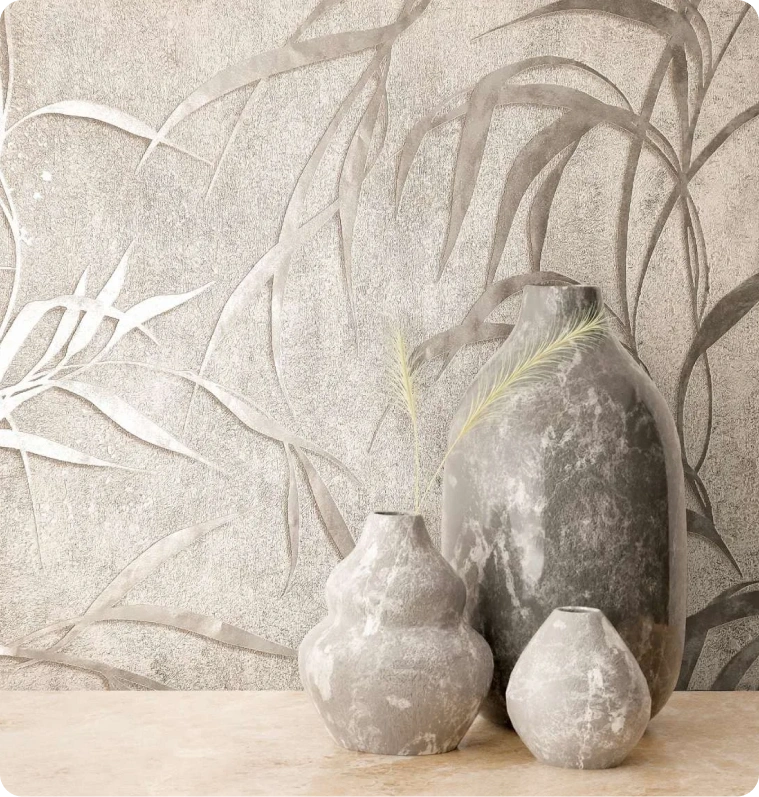 Leaf wallpaper with shining effect by City Glow Collection